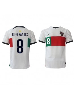 Portugal Bruno Fernandes #8 Auswärtstrikot WM 2022 Kurzarm